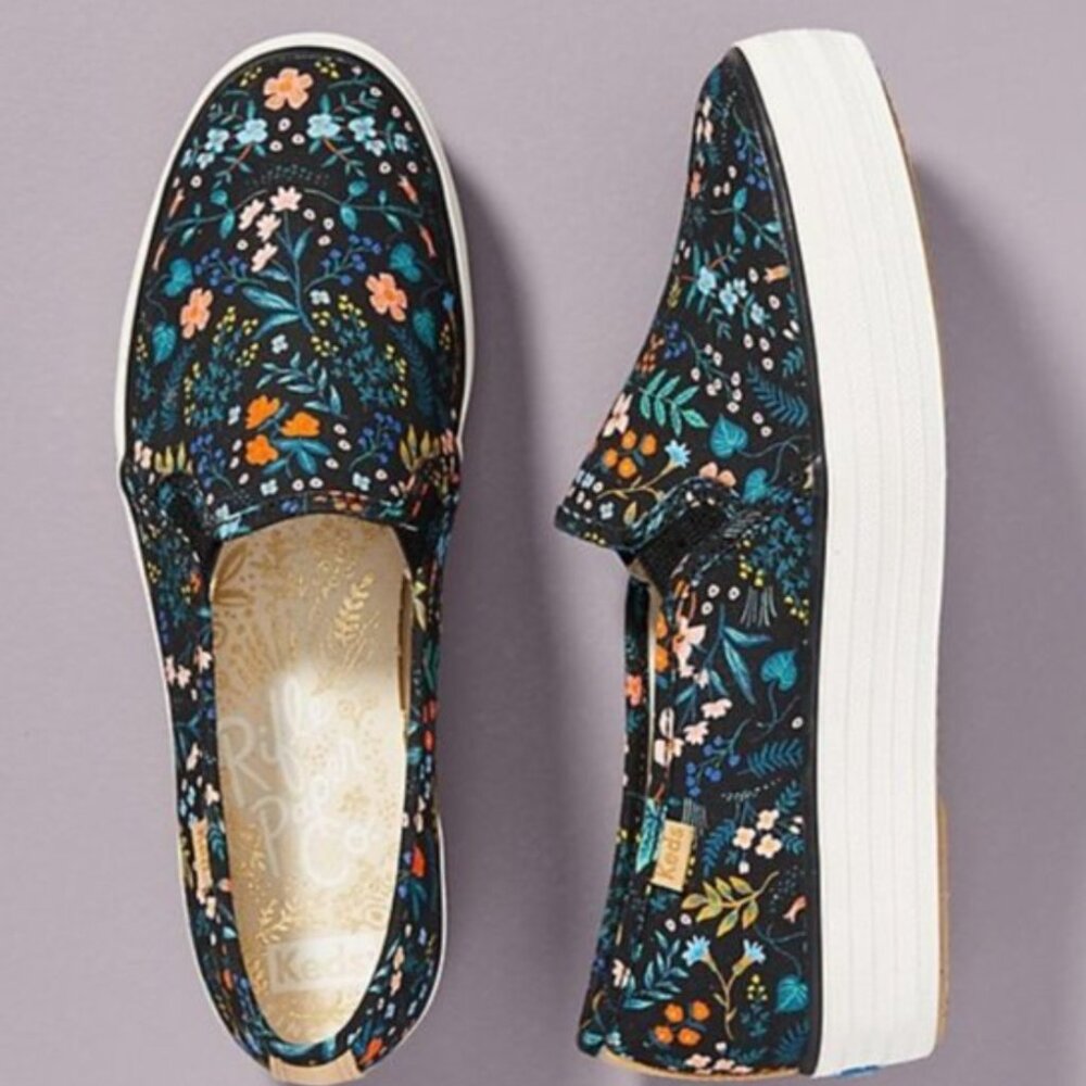 Keds x Rifle Paper Co Floral Triple Deck Sneakers